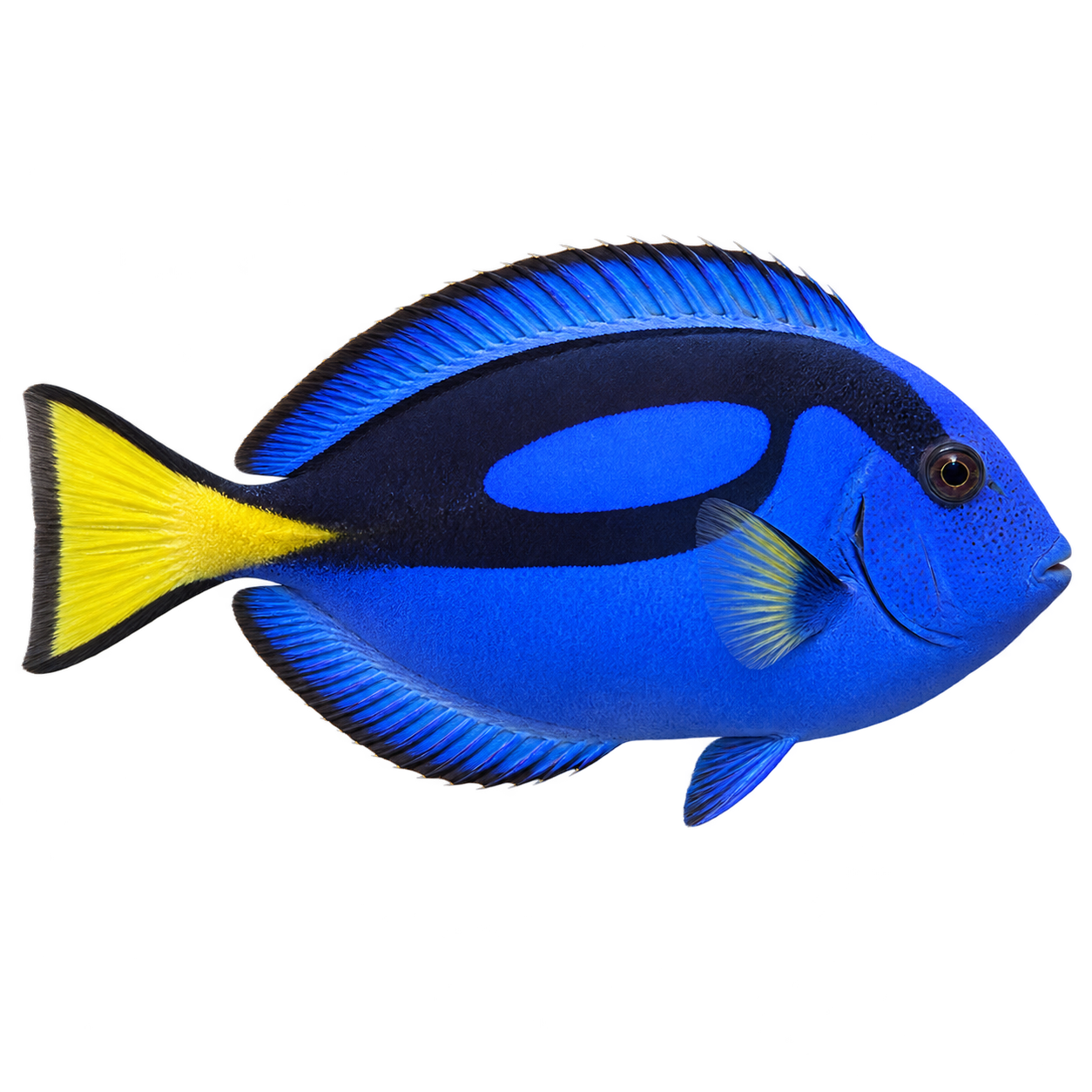 A blue tang companion